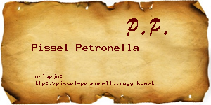 Pissel Petronella névjegykártya